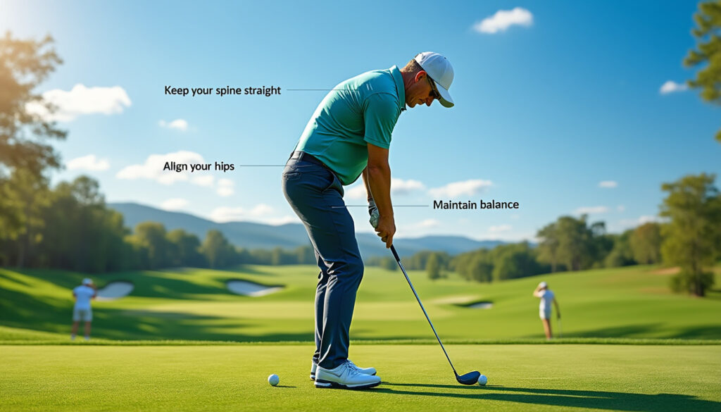 découvrez les secrets d'une posture parfaite au golf pour améliorer votre swing et votre performance sur le green. apprenez des techniques essentielles et des conseils pratiques pour vous positionner correctement et maximiser votre potentiel.